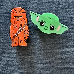 New Women’s Star Wars Chewbacca and Yoda Hair Claw Bundle